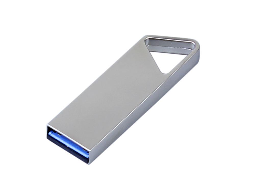 USB 3.0-флешка на 64 Гб с мини чипом, компактный дизайн, отверстие треугольной формы для цепочки - фото 2 - id-p112103490