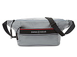 Сумка на пояс SrISSGEAR, светло-серая, полиэстер с плетением рип-стоп, 38 x 5 x 15 см, фото 3
