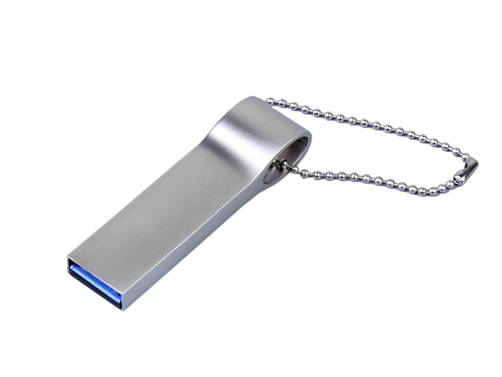USB 3.0-флешка на 64 Гб с мини чипом, компактный дизайн, боковое отверстие для цепочки - фото 1 - id-p112103500