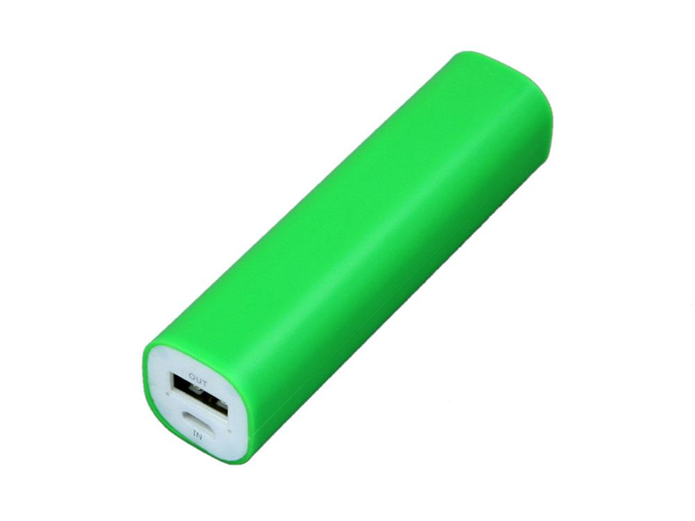 PB030 Универсальное зарядное устройство power bank прямоугольной формы. 2600MAH. Зеленый - фото 1 - id-p112103521