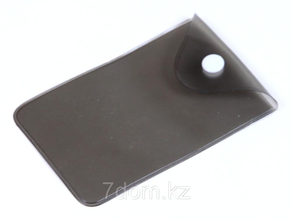 Прозрачный кармашек PVC, черный цвет, фото 1