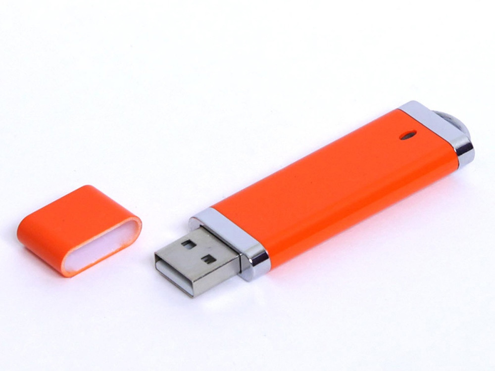 USB-флешка промо на 32 Гб прямоугольной классической формы, оранжевый - фото 1 - id-p112102215