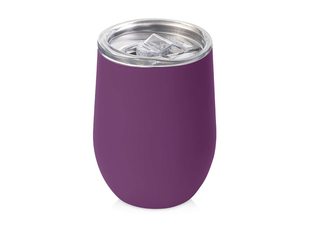 Термокружка Sense Gum, soft-touch, непротекаемая крышка, 370мл, фиолетовый - фото 1 - id-p112104075