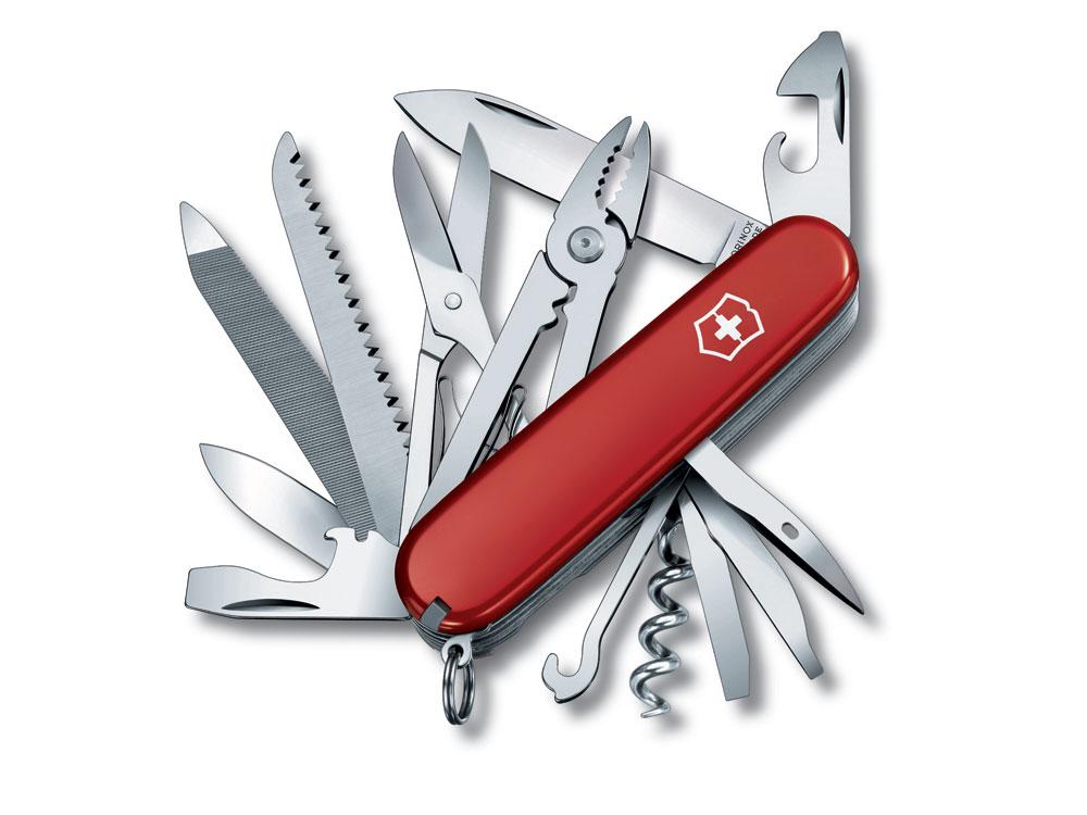 Нож перочинный VICTORINOX Handyman, 91 мм, 24 функции, красный - фото 1 - id-p112103583