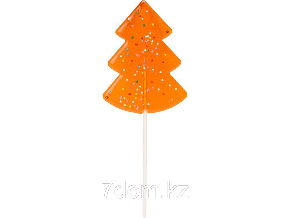 Карамель леденцовая на сахаре Елочка нарядная, 50г, оранжевый, фото 1