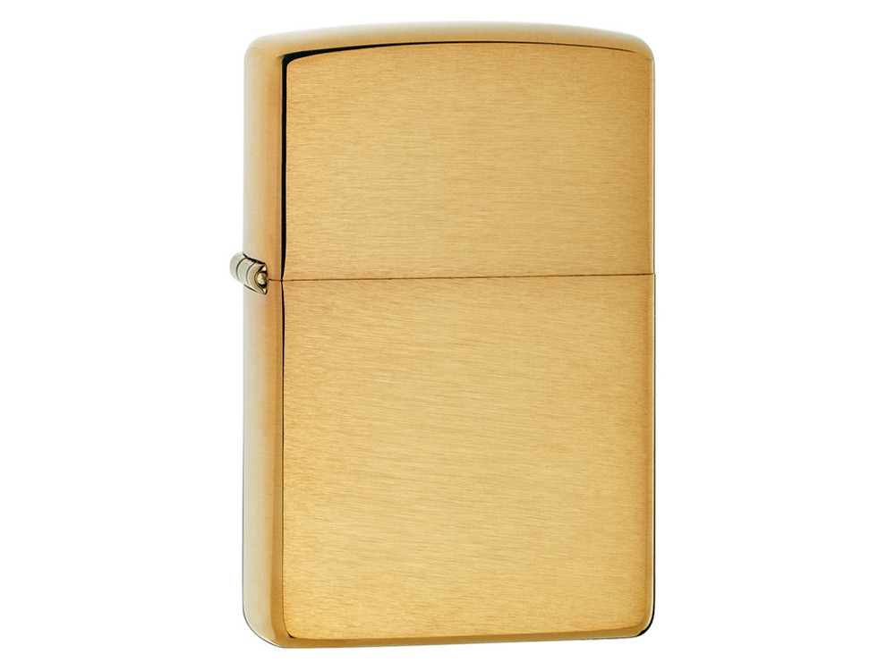 Зажигалка ZIPPO Armor с покрытием Brushed Brass, латунь/сталь, золотистая, матовая, 38x13x57 мм - фото 1 - id-p112104732