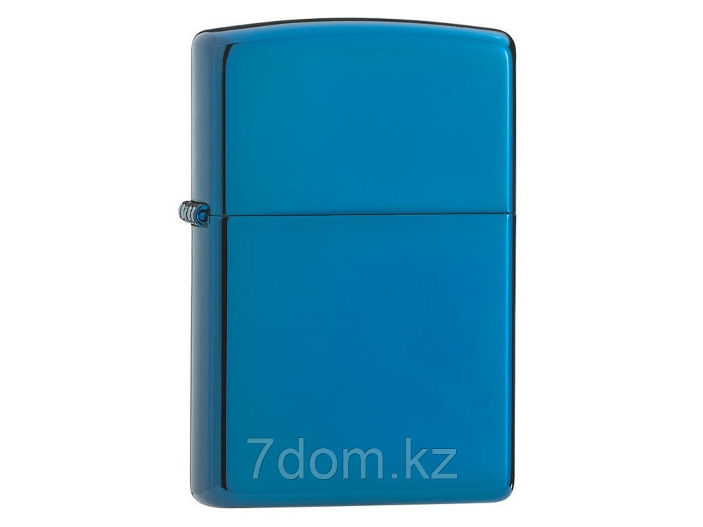 Зажигалка ZIPPO Classic с покрытием Sapphire , латунь/сталь, синяя, глянцевая, 38x13x57 мм - фото 1 - id-p112104739