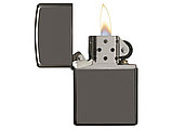 Зажигалка ZIPPO Classic с покрытием Black Ice, латунь/сталь, чёрная, глянцевая, 38x13x57 мм, фото 4