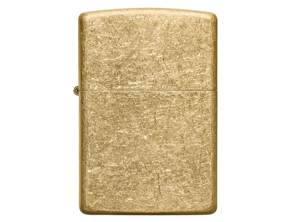Зажигалка ZIPPO Classic с покрытием Tumbled Brass, латунь/сталь, золотистая, матовая, 38x13x57 мм - фото 3 - id-p112104742