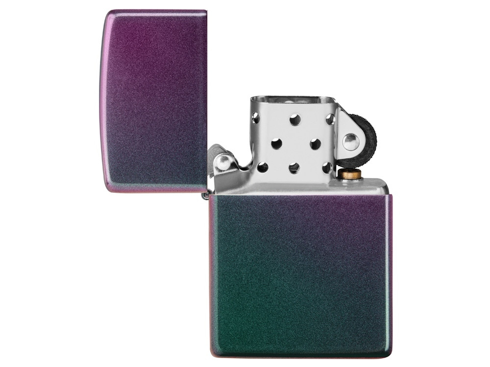 Зажигалка ZIPPO Classic с покрытием Iridescent, латунь/сталь, фиолетовая, матовая, 38x13x57 мм - фото 3 - id-p112104743