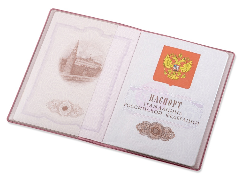 Классическая обложка для паспорта Favor, розовая - фото 2 - id-p112103620