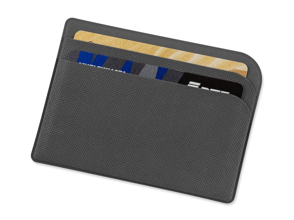 Картхолдер для 3-пластиковых карт Favor, темно-серый - фото 1 - id-p112103625