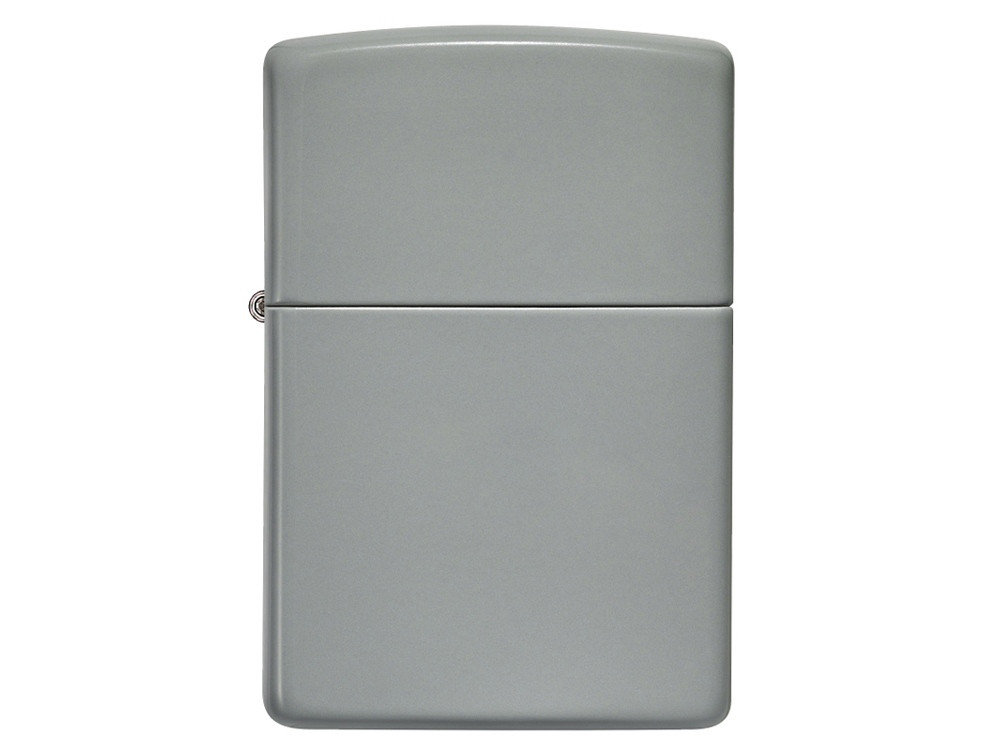 Зажигалка ZIPPO Classic с покрытием Flat Grey, латунь/сталь, серая, глянцевая, 38x13x57 мм - фото 2 - id-p112104746