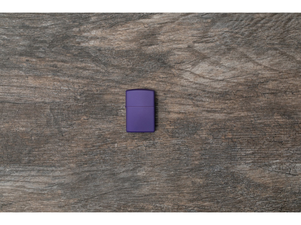 Зажигалка ZIPPO Classic с покрытием Purple Matte, латунь/сталь, фиолетовая, матовая, 38x13x57 мм - фото 6 - id-p112104751