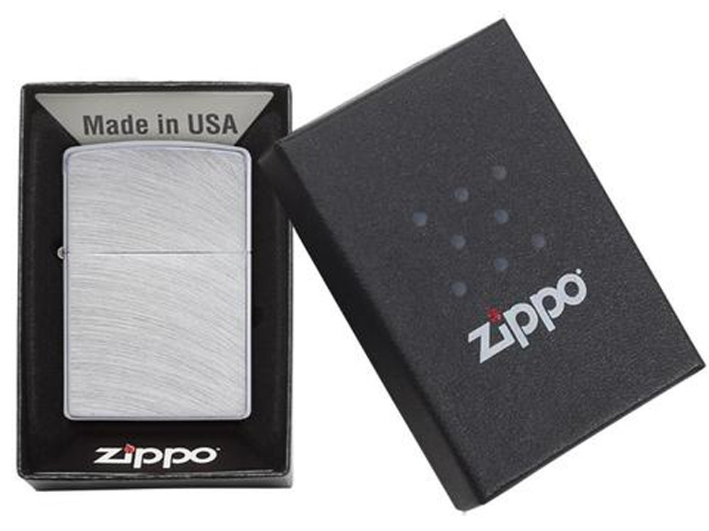 Зажигалка ZIPPO Classic с покрытием Chrome Arch, латунь/сталь, серебристая, матовая, 38x13x57 мм - фото 5 - id-p112104757