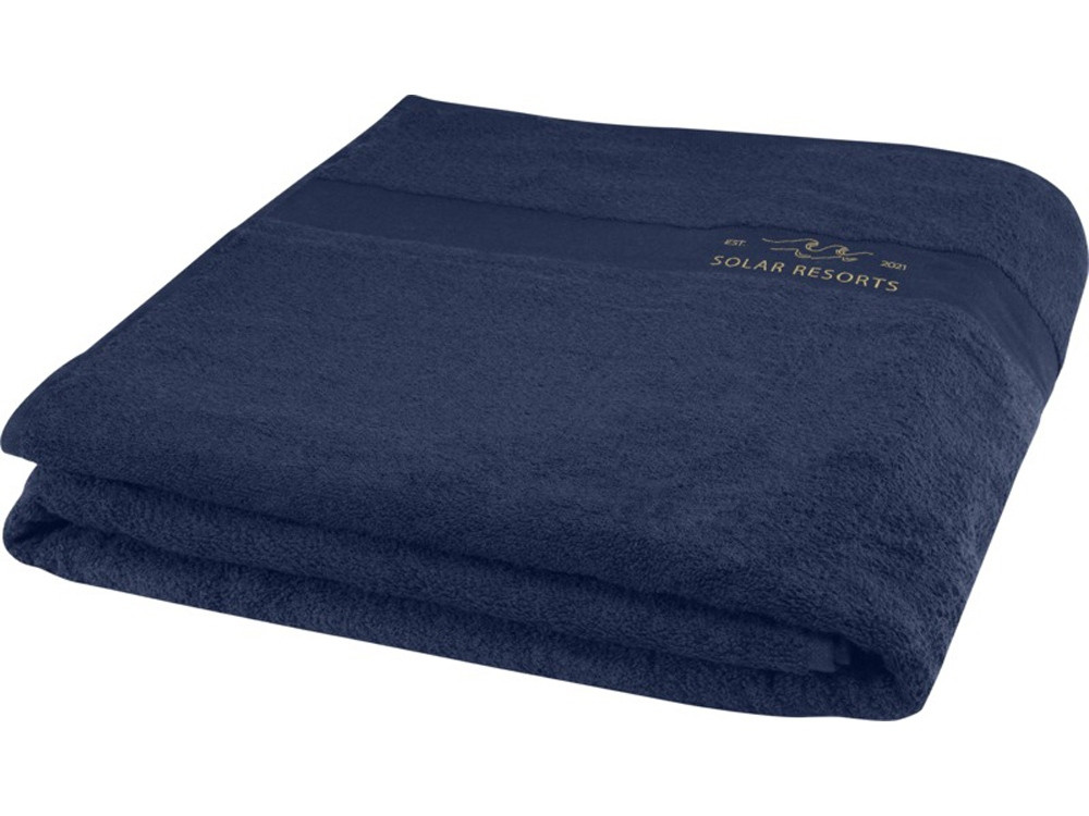 Хлопковое полотенце для ванной Evelyn 100x180 см плотностью 450 г/м2, темно-синий - фото 4 - id-p112104251