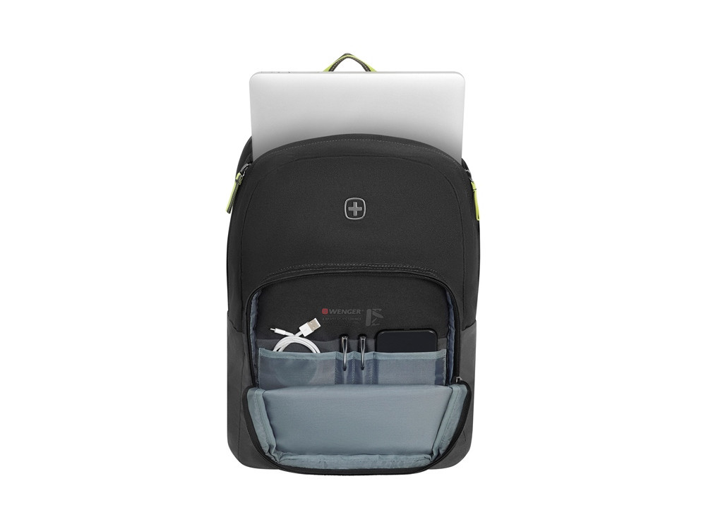 Рюкзак WENGER NEXT Crango 16, чёрный/антрацит, переработанный ПЭТ/Полиэстер, 33х22х46 см, 27л - фото 5 - id-p112103793