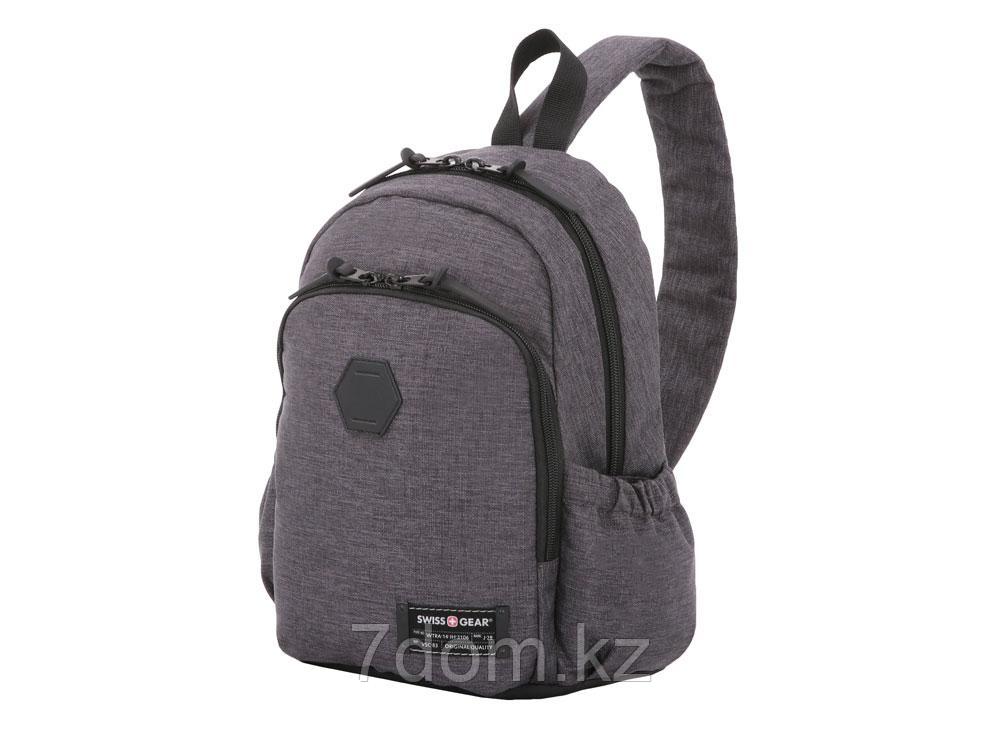 Рюкзак SWISSGEAR 13'', ткань Grey Heather/ полиэстер 600D PU , 25х14х35 см, 12 л, серый - фото 1 - id-p112102700