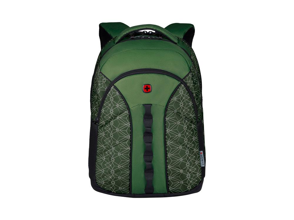 Рюкзак Sun WENGER 16'', зеленый со светоотражающим принтом, полиэстер, 35x27x47 см, 27 л - фото 3 - id-p112102708