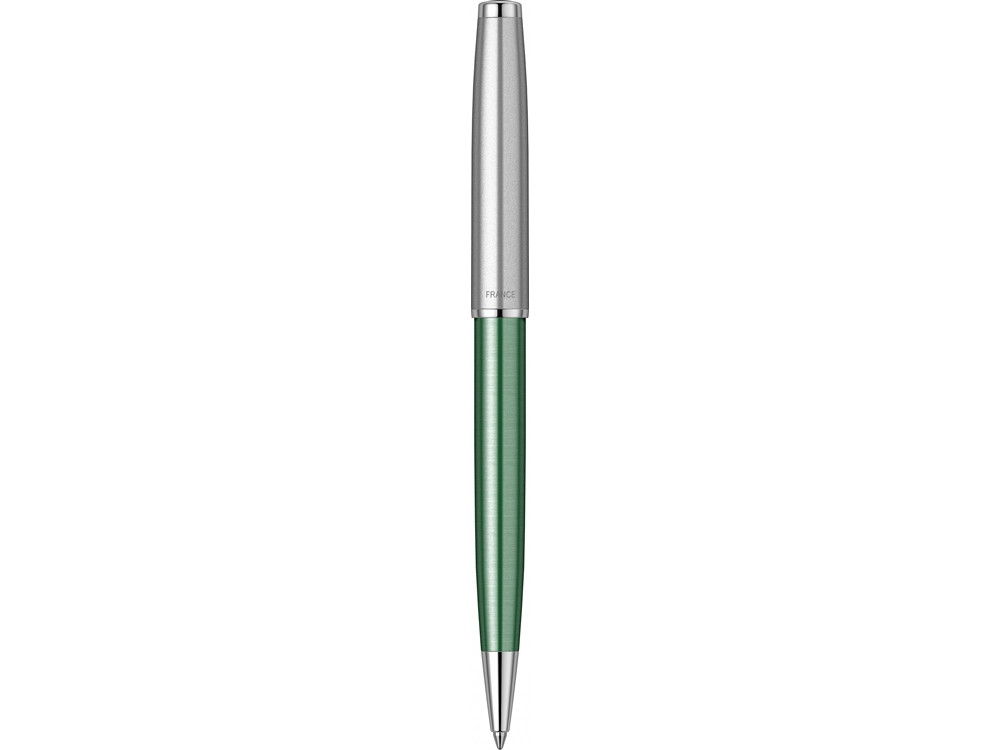 Шариковая ручка Parker Sonnet Essentials Green SB Steel CT, цвет чернил black, перо: M, в подарочной упаковке. - фото 3 - id-p112104335