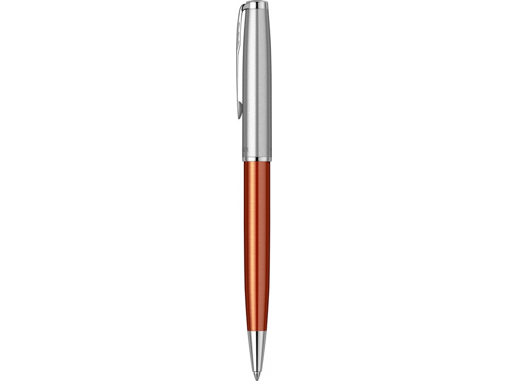 Шариковая ручка Parker Sonnet Essentials Orange SB Steel CT, цвет чернил black, перо: M, в подарочной - фото 3 - id-p112104336