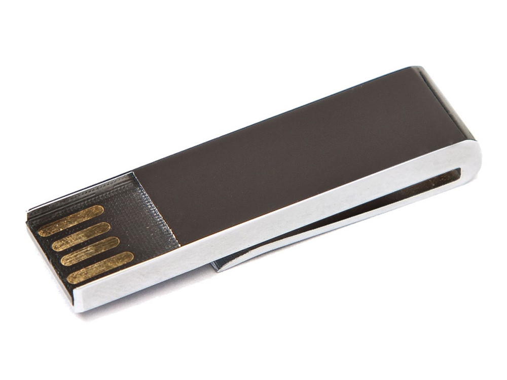 USB-флешка на 64 ГБ в виде зажима для купюр, серебро - фото 1 - id-p112102588