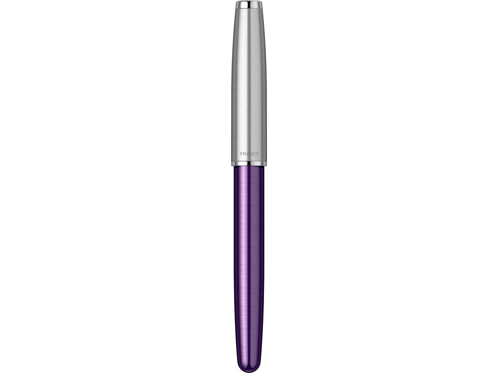 Перьевая ручка Parker Sonnet Essentials Violet SB Steel CT, перо: F, цвет чернил black, в подарочной упаковке. - фото 4 - id-p112104340