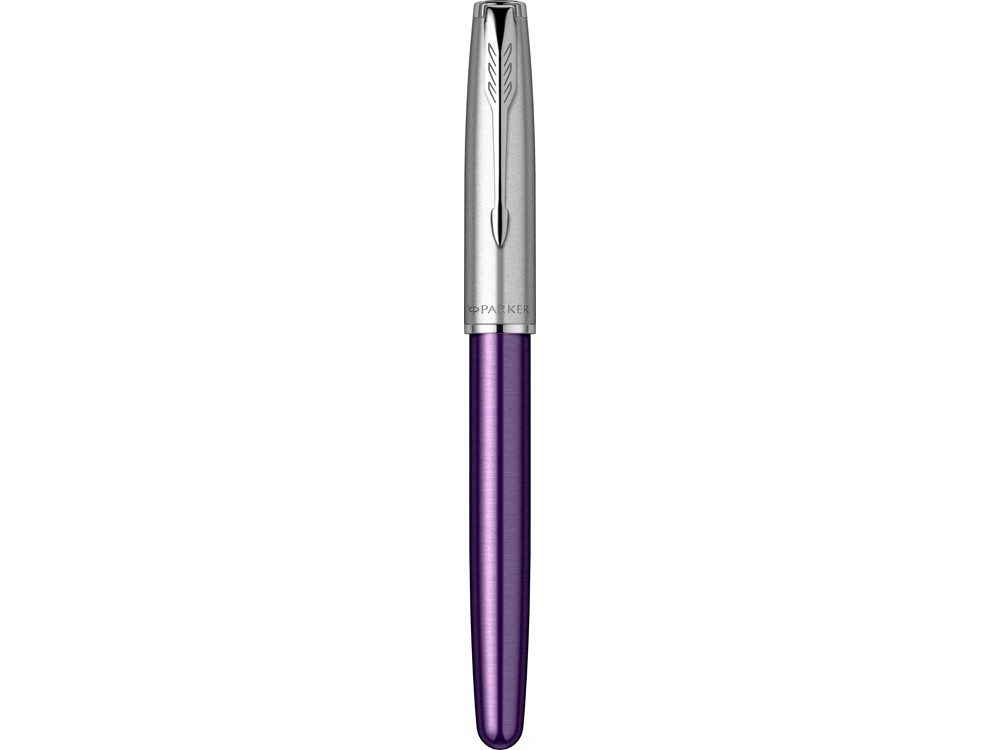 Перьевая ручка Parker Sonnet Essentials Violet SB Steel CT, перо: F, цвет чернил black, в подарочной упаковке. - фото 5 - id-p112104340