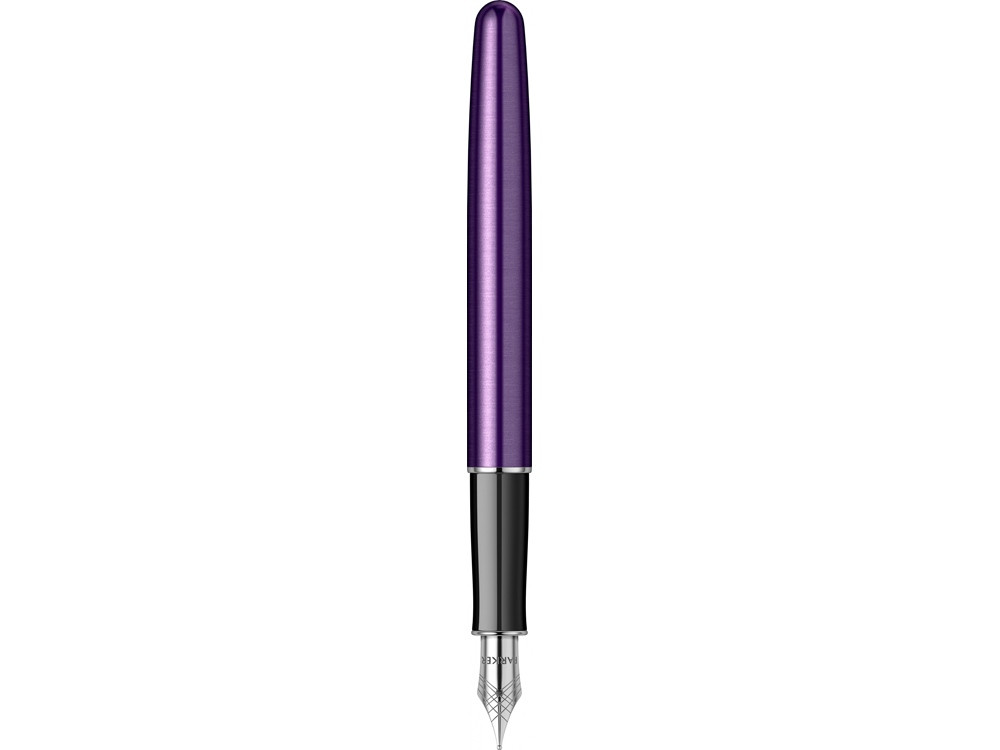 Перьевая ручка Parker Sonnet Essentials Violet SB Steel CT, перо: F, цвет чернил black, в подарочной упаковке. - фото 8 - id-p112104340