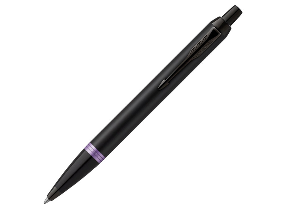 Шариковая ручка Parker IM Vibrant Rings Flame Amethyst Purple, стержень: M blue, в подарочной упаковке. - фото 1 - id-p112104353