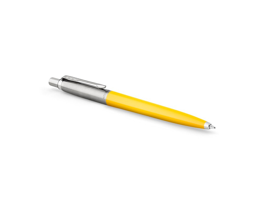 Шариковая ручка Parker Jotter Originals Yellow Chrome CT, стержень: M blue в подарочной упаковке - фото 2 - id-p112104363