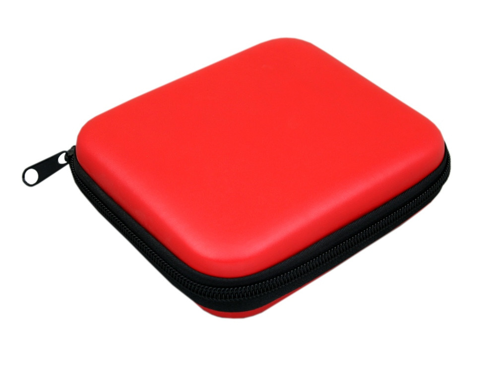 Подарочный набор USB-SET в кожанном исполнении в коробочке на 4 Гб, красный - фото 3 - id-p112102656