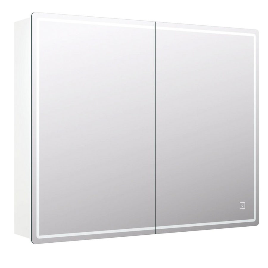 Шкаф навесной с зеркалом Geometry 800 с LED подсветкой - фото 3 - id-p112105573