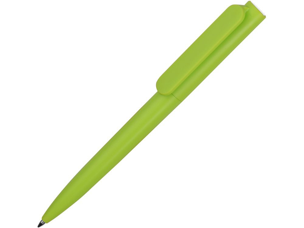Ручка пластиковая шариковая Umbo, зеленое яблоко/белый - фото 1 - id-p111789456