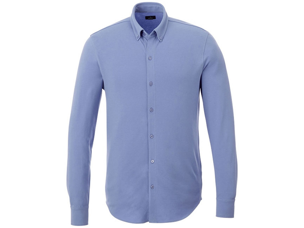 Мужская рубашка Bigelow из пике с длинным рукавом, светло-синий - фото 2 - id-p112106630