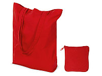 Складывающаяся сумка Skit из хлопка на молнии, красный