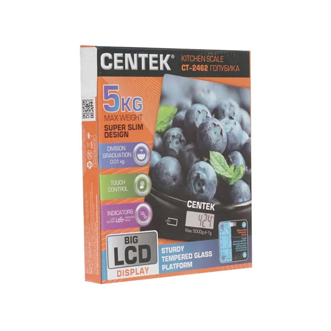 Весы кухонные Centek CT-2462 (Голубика) 2-015201 CT-2462 Голубика - фото 3 - id-p112104958