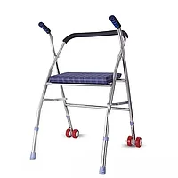 Складные ходунки на колесах с сиденьем