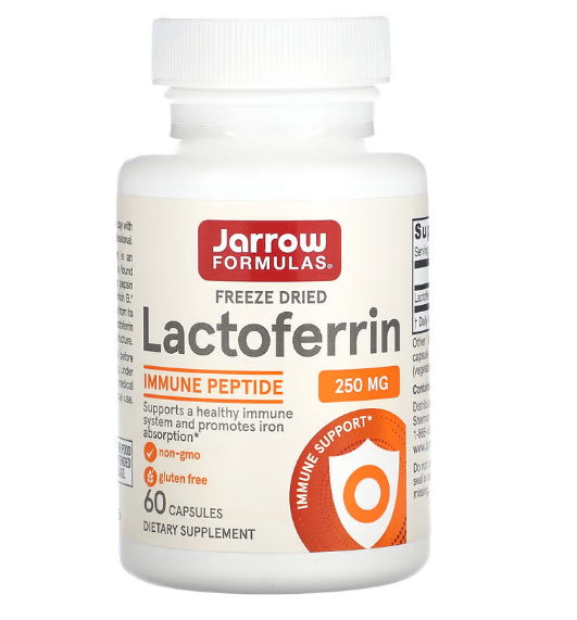 Jarrow Formulas, Лактоферрин, 250 мг, 60 капсул - фото 1 - id-p83652302