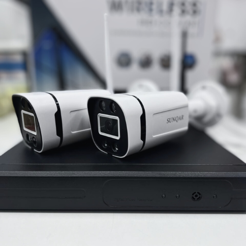 Беспроводной комплект уличного ip видеонаблюдения Kit SunQar на 4 камер 4мр - фото 2 - id-p112108391