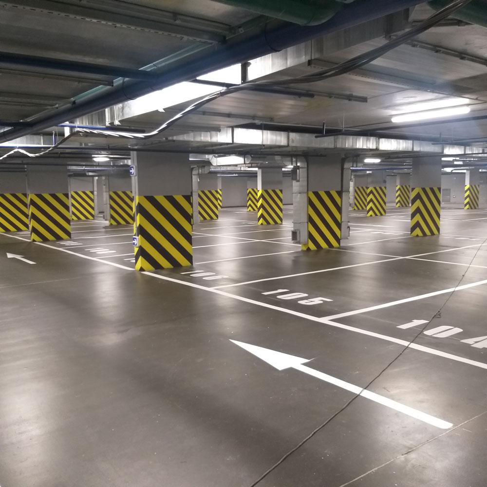 Полимерный промышленный пол для автостоянки, фото 1