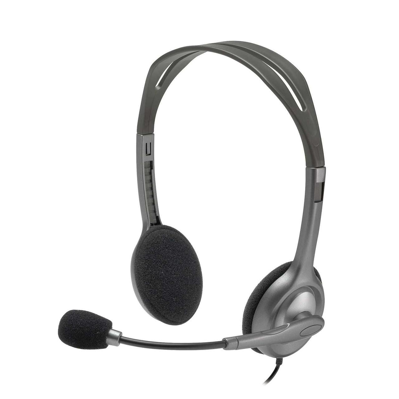 Гарнитура Logitech H110 (2 x 3.5мм, кабель 1.8м) (M/N: A-00021) - фото 7 - id-p112108705