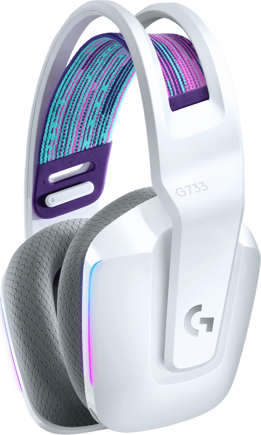 Гарнитура беспроводная игровая Logitech G733 LIGHTSPEED Wireless RGB Gaming Headset - WHITE - 2.4GHZ - N/A - - фото 1 - id-p112108725
