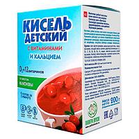 Витошка Кисель детский с витаминами и кальцием со вкусом клюквы D3+12 ,  8пак по 25гр.