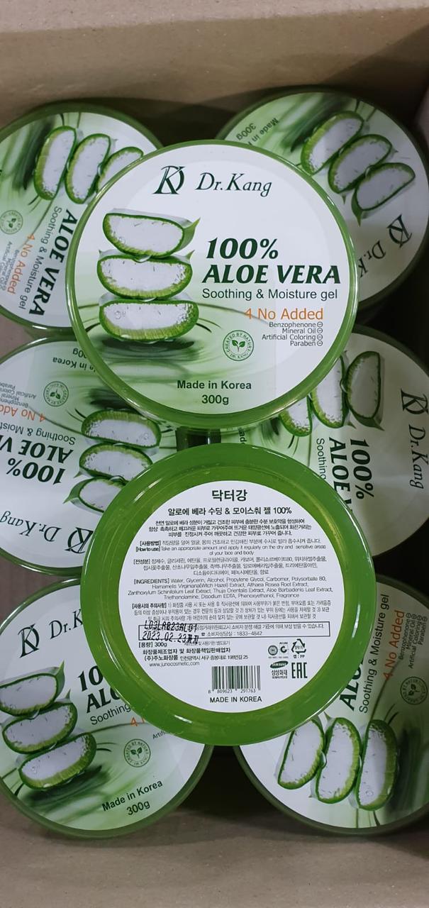 Универсальный увлажняющий гель с Алоэ Вера Dr.Kang Soothing Gel Aloe Vera 100% / 300 мл. - фото 3 - id-p112136056