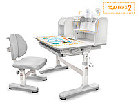 Mealux EVO Комплект мебели (столик + стульчик) Mealux EVO Panda XL grey (арт. BD-29 G)
