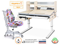 Mealux Комплект Mealux парта Montreal Multicolor + кресло Match (арт. BD-670 TG/MC + Y-528 GL)
