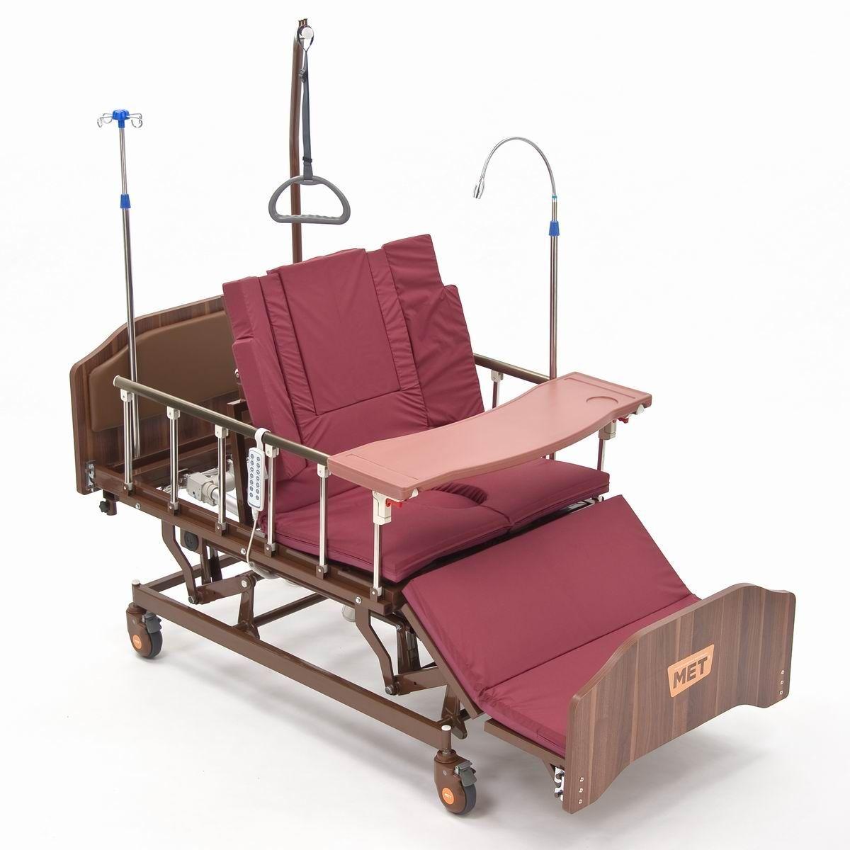 Электрическая кровать-кресло MET REALTA с функцией кардиокресло, регулировкой высоты, переворотом и туалетом