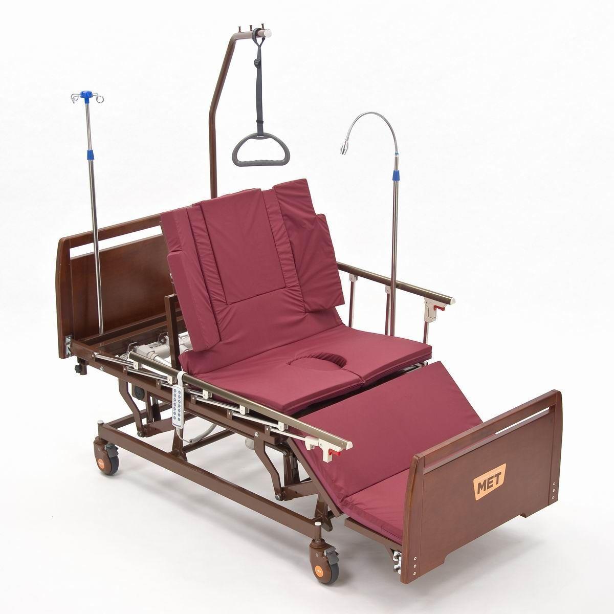 Электрическая кровать-кресло MET REALTA с функцией кардиокресло, регулировкой высоты, переворотом и туалетом - фото 2 - id-p112138631
