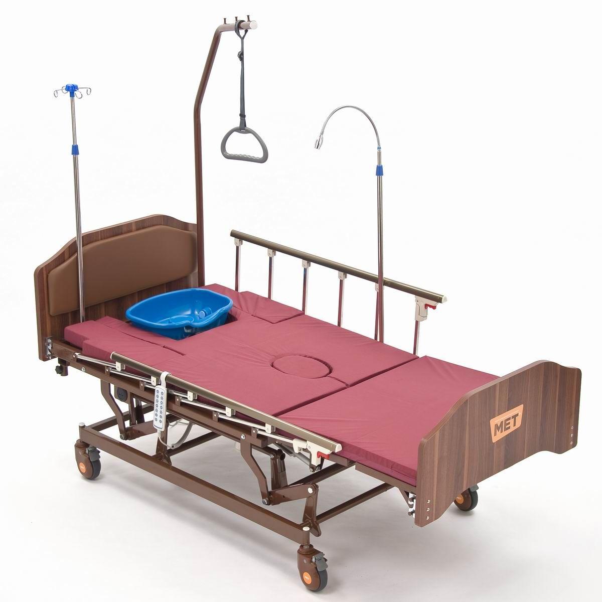 Электрическая кровать-кресло MET REALTA с функцией кардиокресло, регулировкой высоты, переворотом и туалетом - фото 3 - id-p112138631